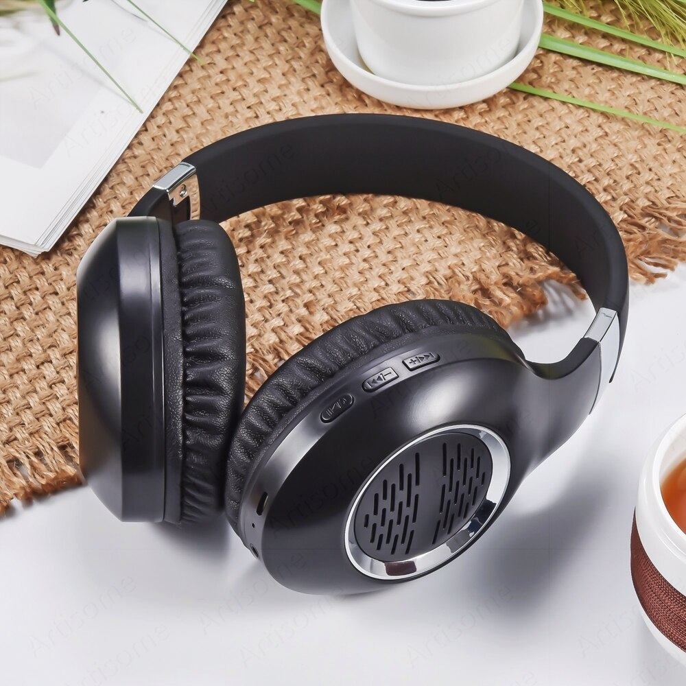 ANC Headphones Wireless Bluetooth Headphones Active Noise Cancelling Gaming Headset For Phone Support Wired Connection With Mic: Default Title