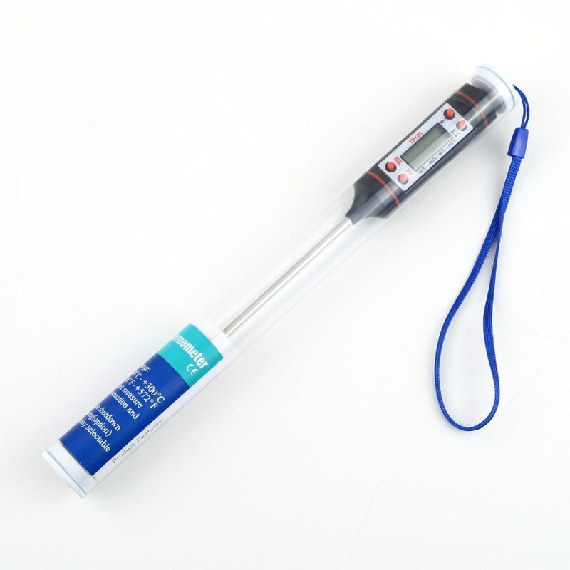 Digitalt termometer med 15cm/30cm lange sonde, sæt til stearinlys, måle flydende soja paraffinvoks, bagt mælkekød bbq