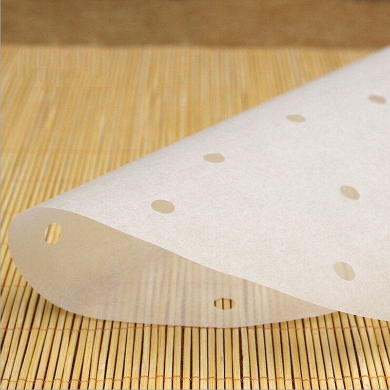 6/7/8/9/10 Inches Practical Cooking Paper Bamboo Steamer Dim Sum Paper Non Stick Restaurant Kitchen Under Steam Mat
