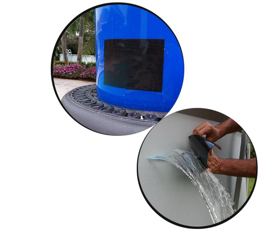 3 Pcs 10*10 Cm Universele Waterdichte Zwarte Siliconen Reparatie Tape Waterleiding Reparatie Tapetools Sterke Pijplijn Seal Repairtape