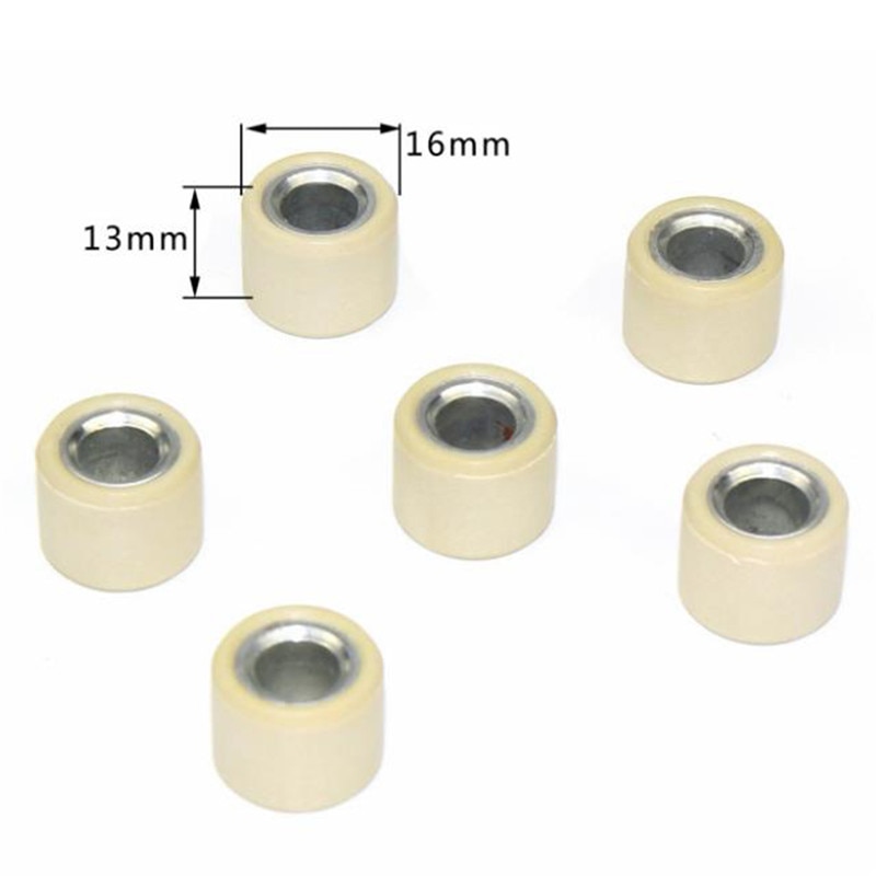 6Pcs Modified Scooter Engine Parts GY6 50 80cc Driving Wheel Variator Roller Modified Scooter Engine Parts