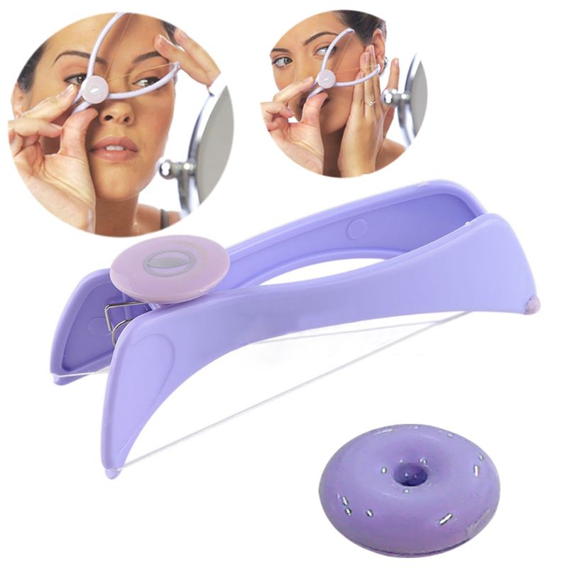 Facial Hair Remover Threading Epilator Defeatherer Spring DIY Beauty Makeup Tool