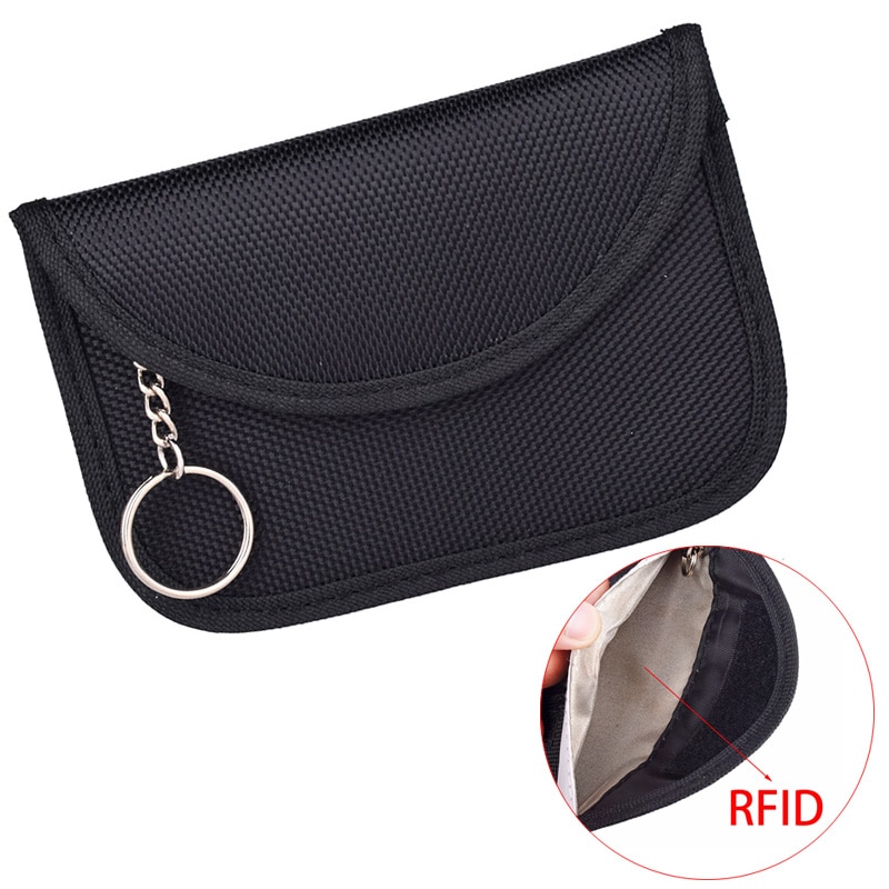 RFID Bolsa de bloqueo de señal clave Fob Bolsa de bloqueo de señal garantía de entrada sin llave de coche clave de controles remotos de protección de la tarjeta de crédito