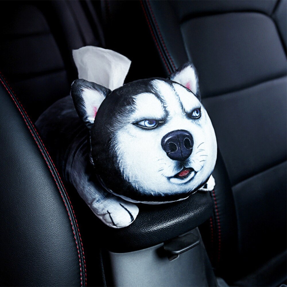Universal Cute Animal Car Tissue Holder Back Hanging Tissue Box Covers Napkin Paper Towel Box Holder Case Paper Towel Holder