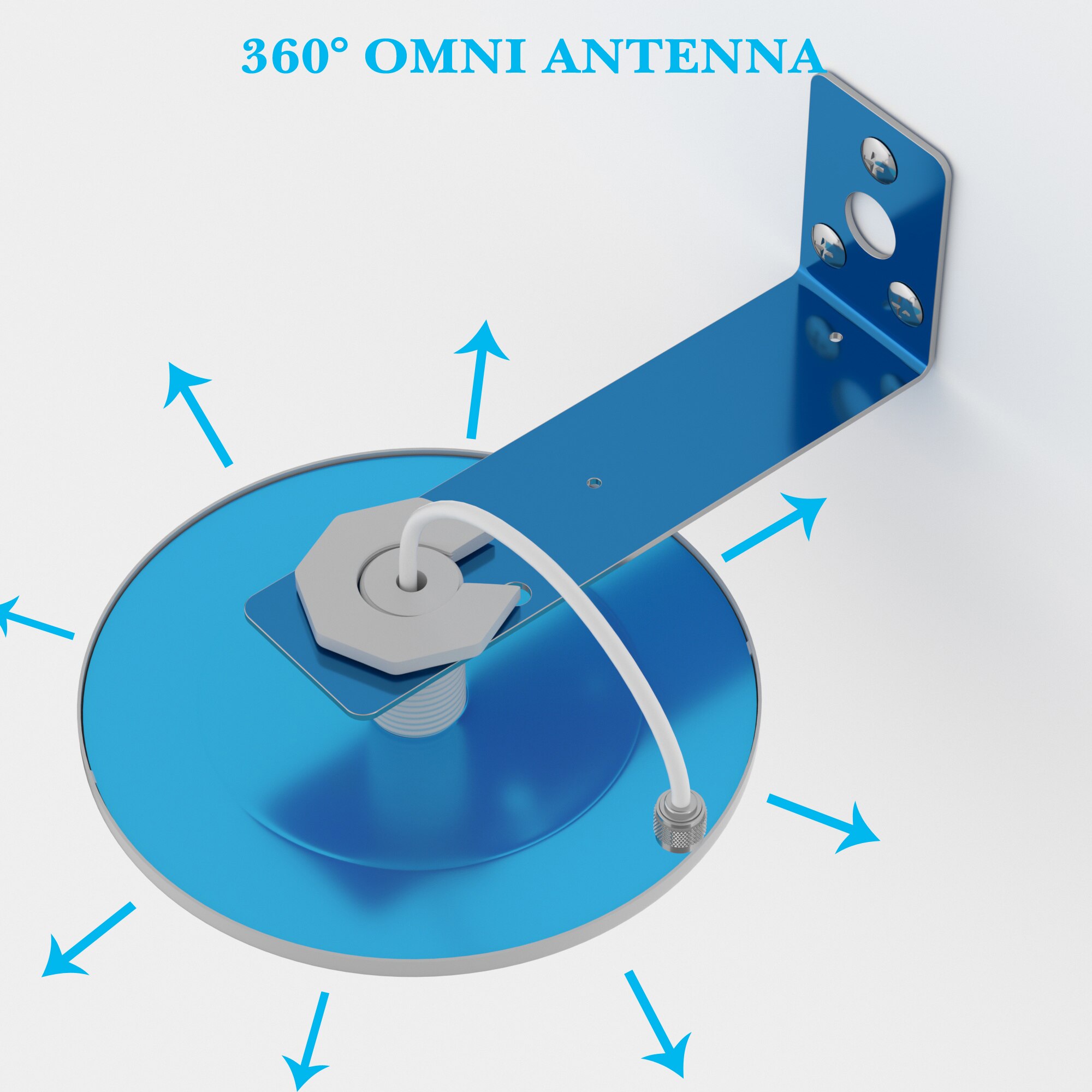 360 ° Signaal Antenne Voor Gsm Wcdma Umts En 4G Lte Signaal Repeater Booster Omnidirectionele Plafond Antenne Met 2M Kabel N Male