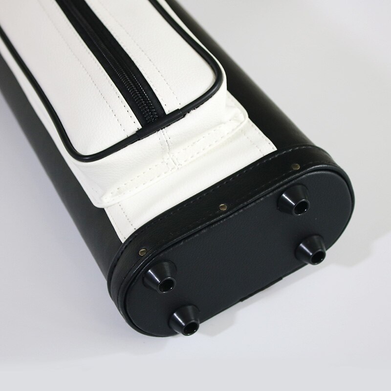 Black and White Color Cue Case, Sport 2B4S Leather Pool Billiard Cue Case