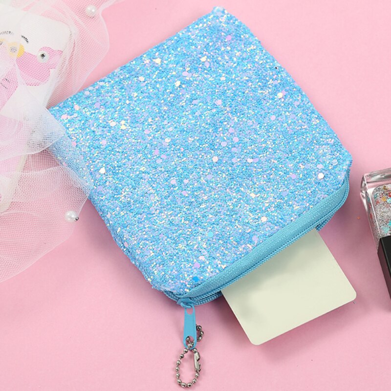 Kvinder pung mønt pung glitter pung luksus pailletter mønt pung dame kreditkortholder kvinde pung