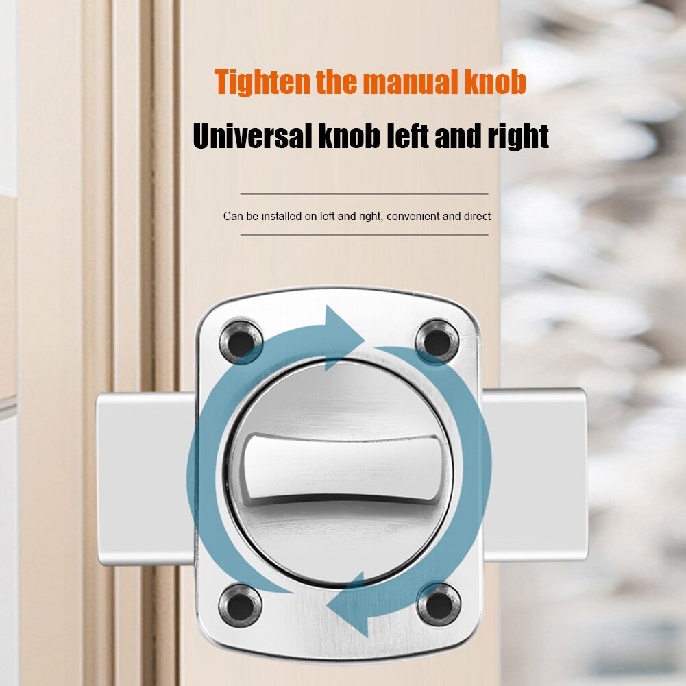 Door Lock Cast Metal Hook Latch Lock Toilet Doors Right Angle Sliding Gate Lock Zinc Alloy Spring Lock Buckle Thicken Hardware