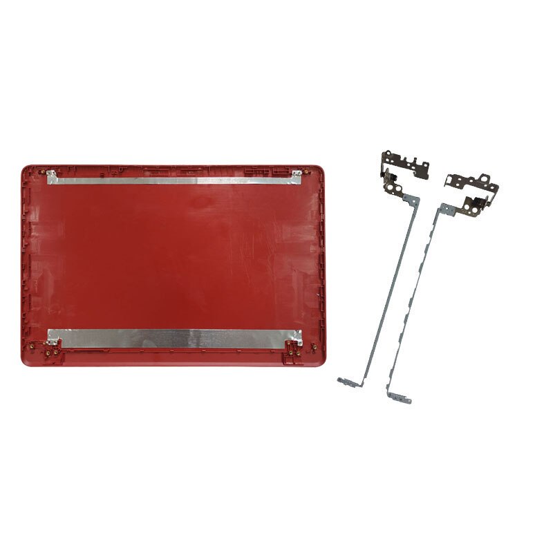 Portátil para hp 15-bs191od 15-bs192od 15-bs193od 15-bs194od lcd capa traseira/lcd moldura dianteira/dobradiças/dobradiças capa: Red A and Hinges