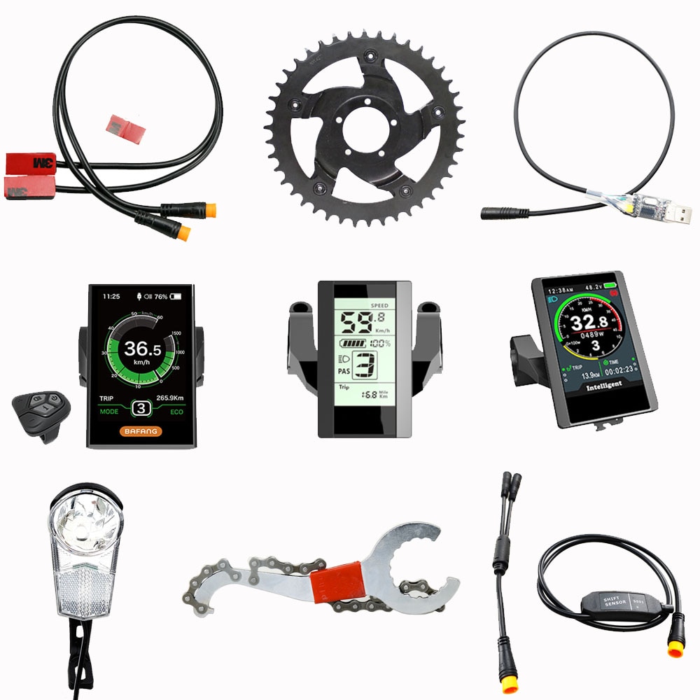 Bafang Hydraulische Rem Sensor Gear Shift Sensor 50Cm Usb Programmeerkabel Front Light Installeren Wrench C965 850C C18 42T Bbshd
