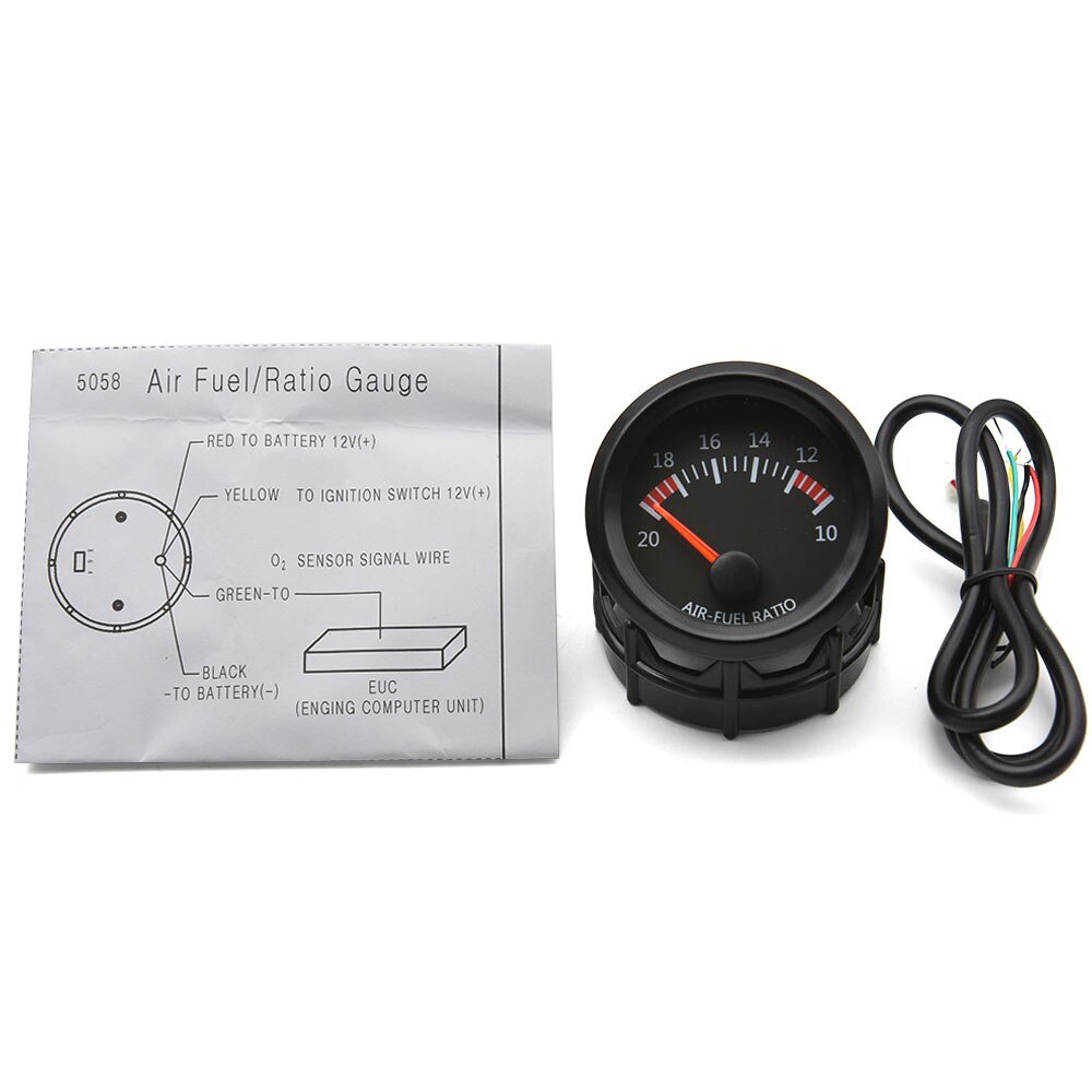 Indicador Digital Universal de relación aire-combustible de 52mm con Sensor de oxígeno Narrowband, medidor de coche apto para coche de 12V, OEM: 0258006028, 6238SW