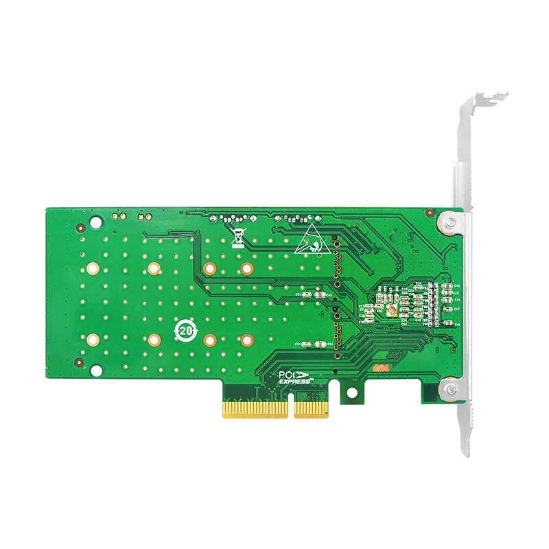 M.2 Adapter Card Pcie X4 Naar 2 Poort M.2 + 2 Poort SATA3 Extender 6.0Gbps Ondersteuning Swap En warmte-uitwisseling
