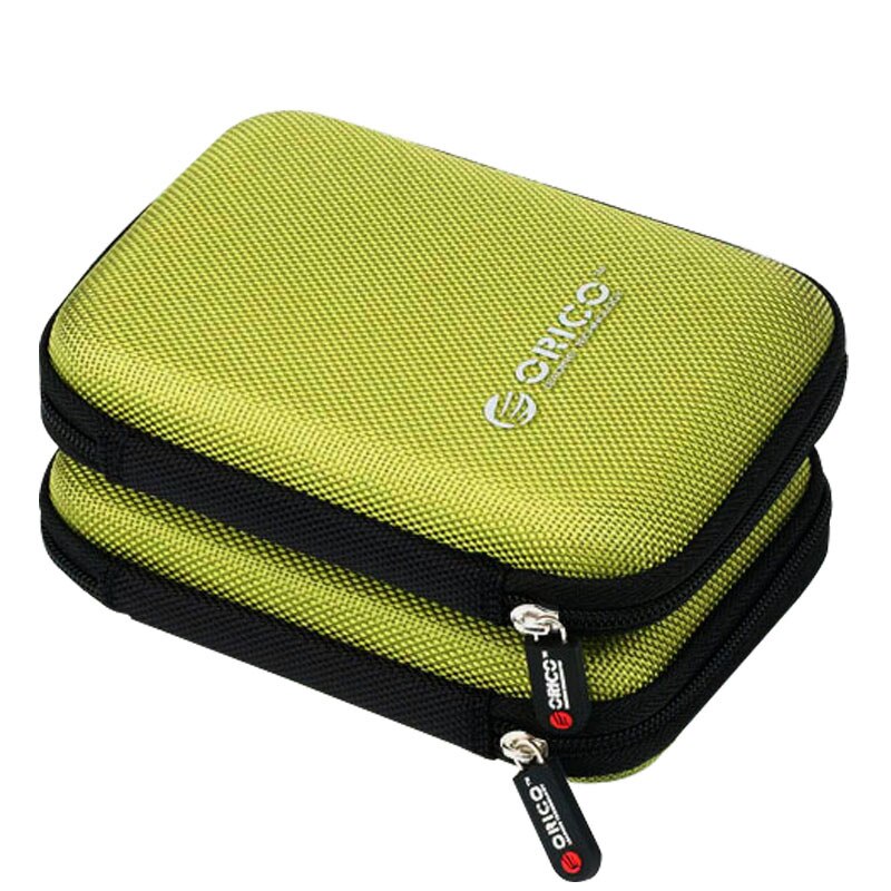 Orico 2 Pcs Phd-25 2.5 Inch Hdd Bescherming Bag Box Voor Externe Harde Schijf Opslag Bescherming Case Voor Hdd Ssd - Green & Red