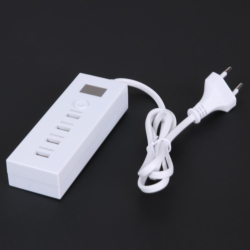 4 bærer multifunksjons usb-lader hurtiglading smartplugg strømskinne 5v 2a forlengelsesuttak(eu) hjemmeelektronikk
