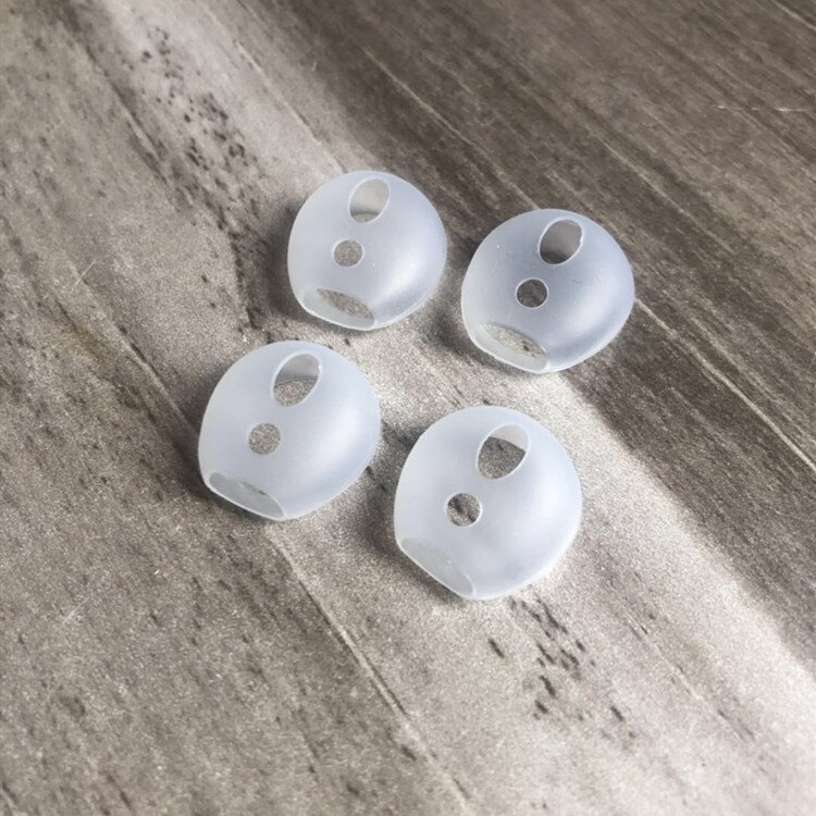 For Apples airpods 2 anti-lost silicone sleeve Bluetooth headset case ultra-thin non-slip ear caps for air pods Accessories: Transparent A pair