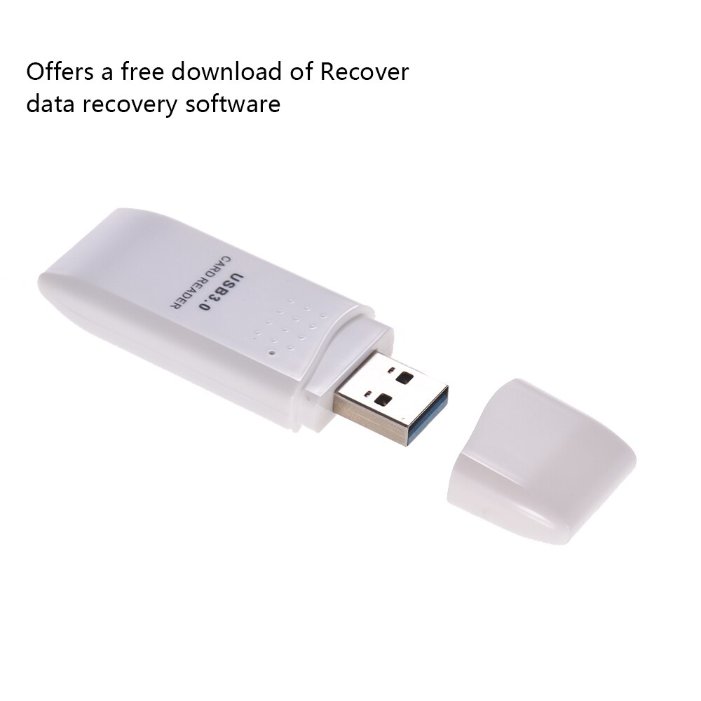 USB 3.0 Card Reader SDXC TF 2 in 1 Multifunction for Tablets PC Laptop Computer White support 2 in 1 SDXC and TF format