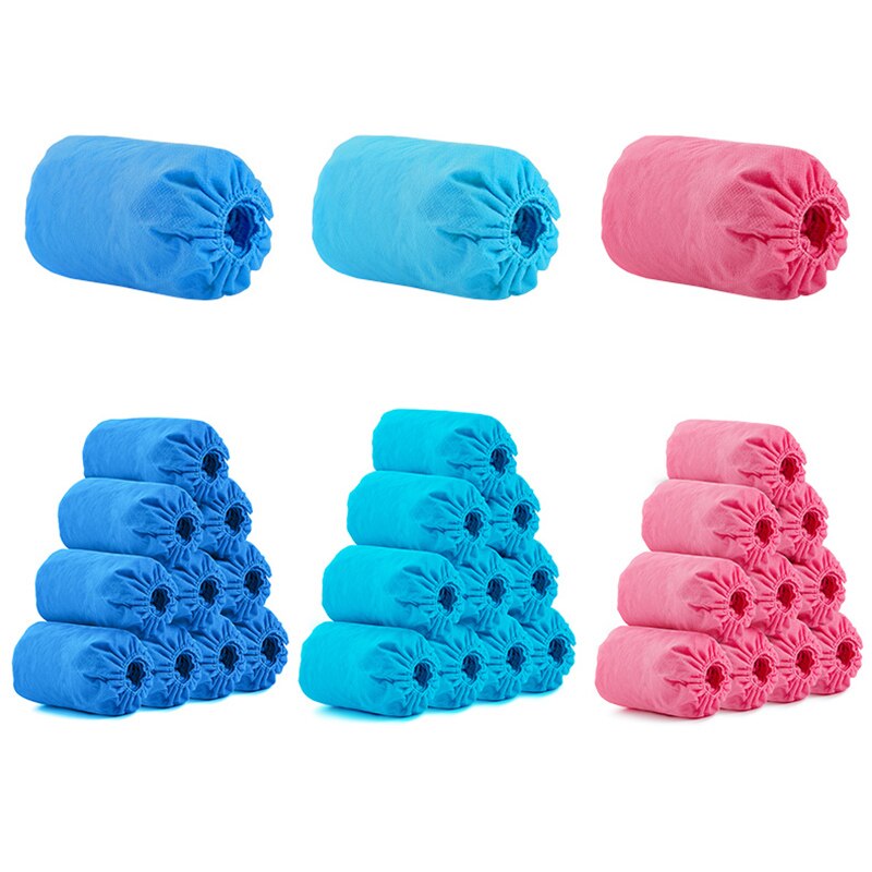 100 stuks non-woven overschoenen wegwerp overschoenen dikke overschoenen antislip universeel  qp2