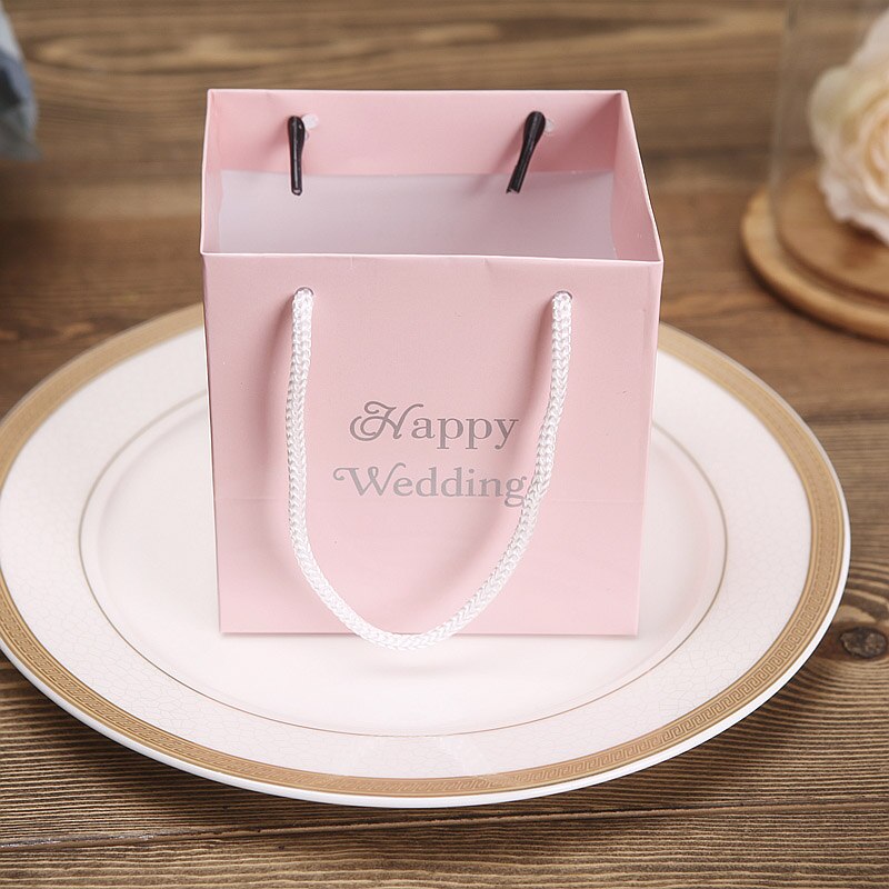 20 st/lot plastboll godislåda rosa förpackningslåda plastpåse baby shower pojke bröllopslådor födelsedagsfest tillbehör: Rosa   a1