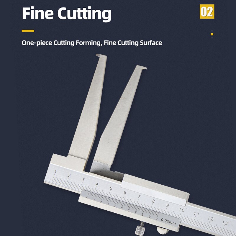 30-300mm Inner Groove Vernier Caliper Stainless Steel Long Jaw Inner Measuring Calipers Inner Diameter Measuring Tool 26-200mm