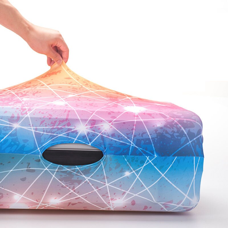 REREKAXI Star Sky 3D Print Travel Luggage Trolley Elastic Protective Cover for Trunk Case Apply to 18''-32'' Suitcase Cover