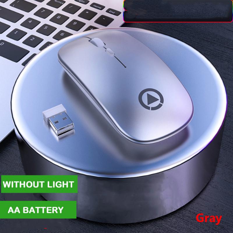 Drahtlose Maus RGB Wiederaufladbare Maus Drahtlose Computer Schweigen FÜHRTE Hintergrundbeleuchtung Ergonomisches Gaming Maus Für Laptop PC Büro: 01 Battery version