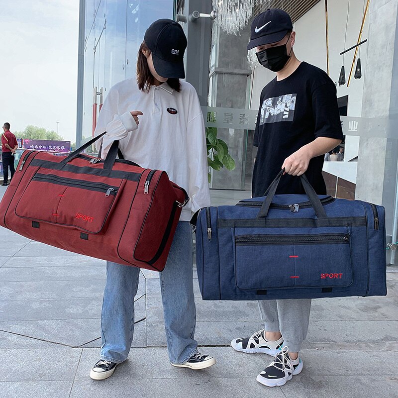 Super Grote Capaciteit Mannen Reistas Waterdicht Grote Duffle Tas Voor Vrouwen Mannelijke Weekend Trip Hand Bagage Verpakking Opslag tassen