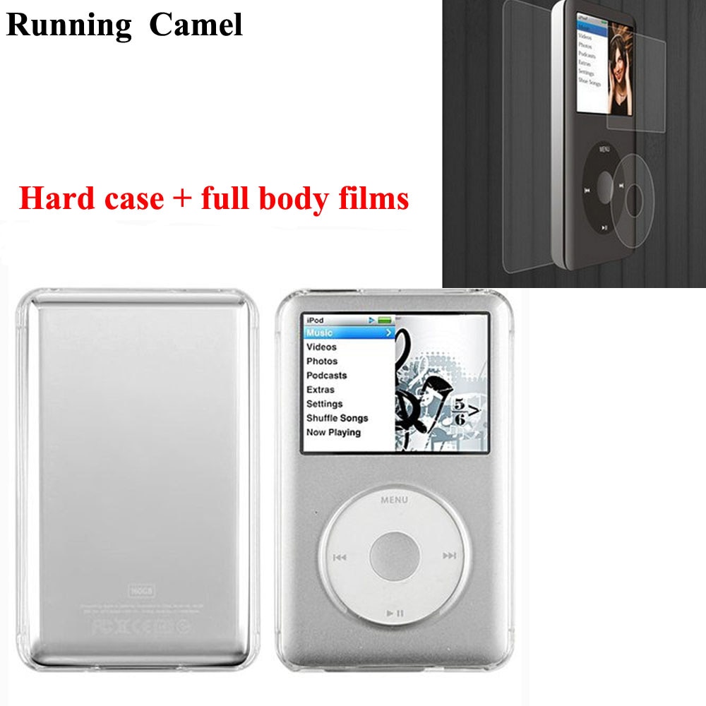 Hard Clear Crystal Case Cover Voor Apple Ipod Classic 80Gb 120Gb Dunne 160Gb Ipod Video 30Gb met Beschermende Film(10.5Mm Dikte