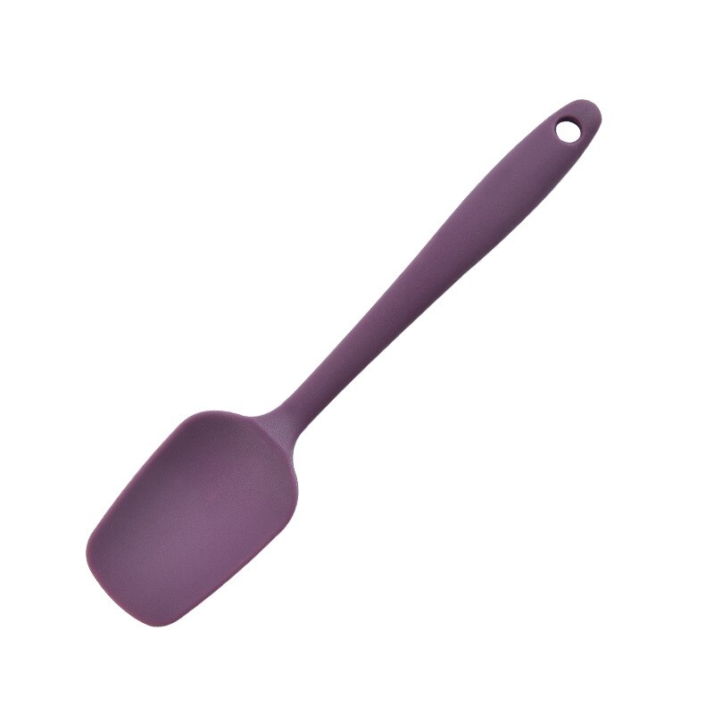 Baking Silicone Scraper Set Kitchen Utensils Color Silicone Cake Spatula Oil Sweeper Baking Tool 6pcs: Small salad spatula