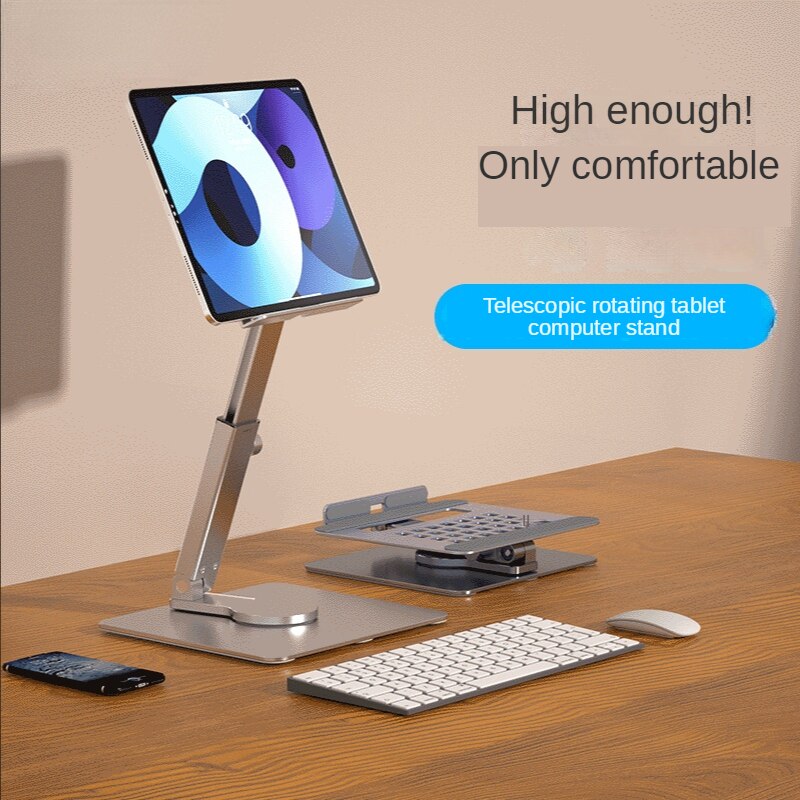 Tablet Stand Desk Riser 360 Rotation Multi-Angle Height Adjustable Foldable Holder Dock for Xiaomi IPad Tablet Laptop