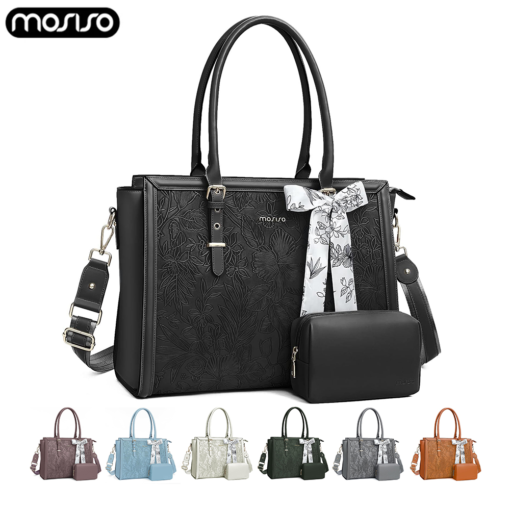 Laptop Tas Voor Vrouwen Luxe Pu Lederen Draagtas Voor 15.6 16 17.3 Inch Macbook Asus Hp Dell Notebook Schouder Messenger Handtas
