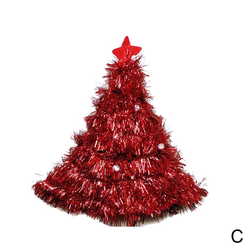 Kerstboom Hoed Op Hoofdband Voor Kerst Xmas Party Kerstman Kostuum Cap Decoraties Hoofddeksels: C