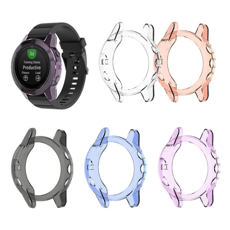 Soft Clear Tpu Protector Case Cover Voor Garmin Fenix 5 5 S 5X Gps Smart Horloge Accessoires Voor Fenix5 Shatter-Slip Shell Case