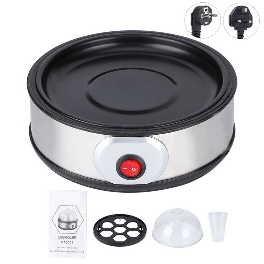 Egg Boiler Electric Egg Cooker Steamer 7 Eggs Capacity Poacher Multifuctional Corn Milk Heating Breakfast Machine 220V 350W