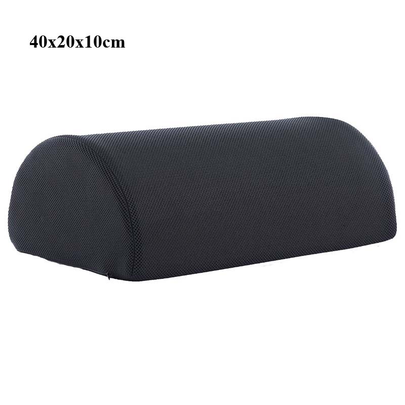 Cojín de espuma viscoelástica para descanso de piernas, almohada de Color sólido para el cuello, reposacabezas, reposapiés, decoración del hogar: net cloth black