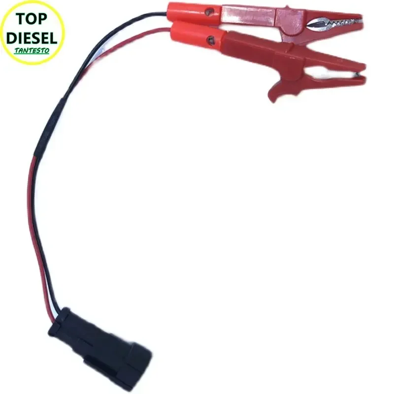 Injektor magnetventil stik ledningsnet stik han- og hunled krokodilleklemme til common rai testbænk