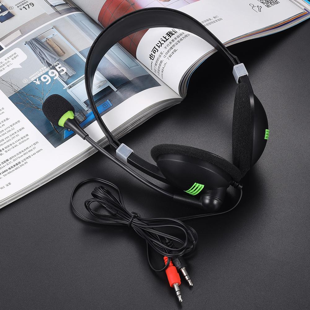 USB Headset With Microphone Noise Cancelling Computer PC 3.5mm Headset Lightweight Wired Headphones For PC /Laptop