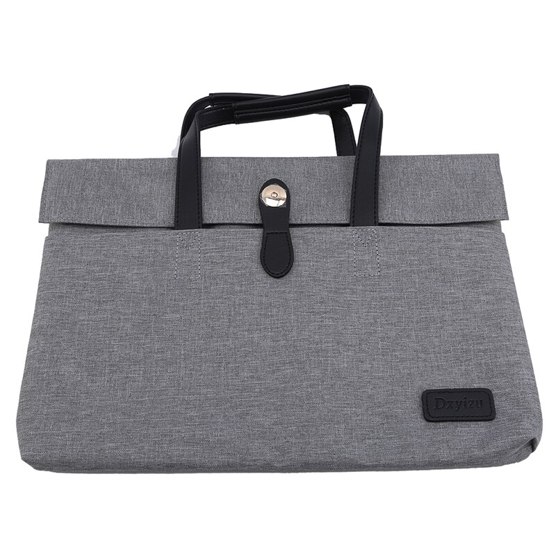 Mulheres homens maleta unisex zíper bolsa para computador portátil alça retrátil computador caso bolsa multifuncional forro sacos: gray