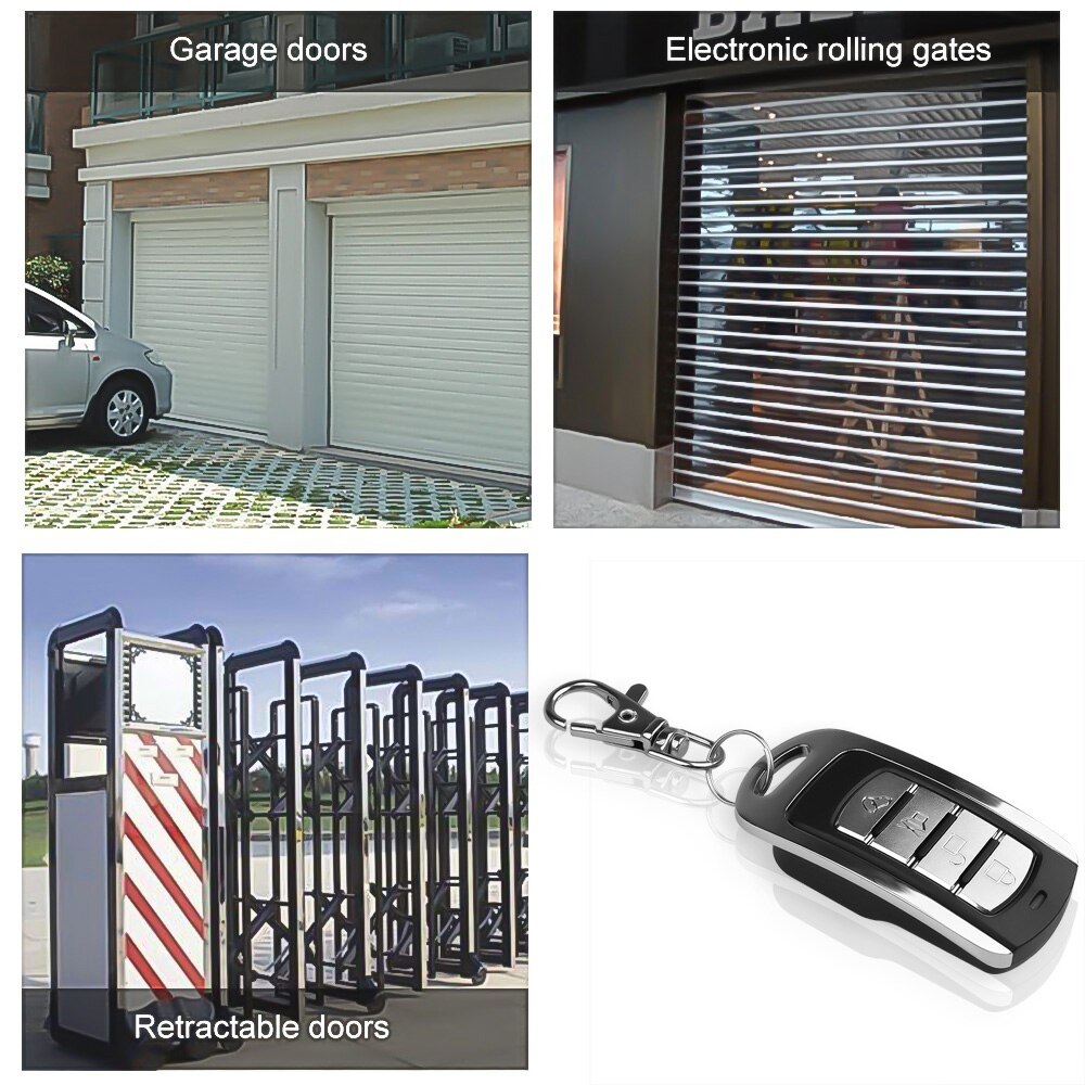433mhz Remote Control Key garage door copy controller Electric 433.92mhz Universal Gate Garage Door Remote Control Car Keychain