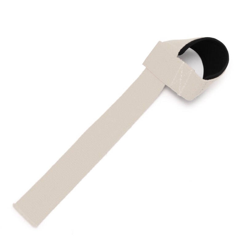 Gym Weight Lifting Powerlifting Training Hand Wraps Wrist Strap Suitable for Bent-over Barbell Rows Push-up Etc: white