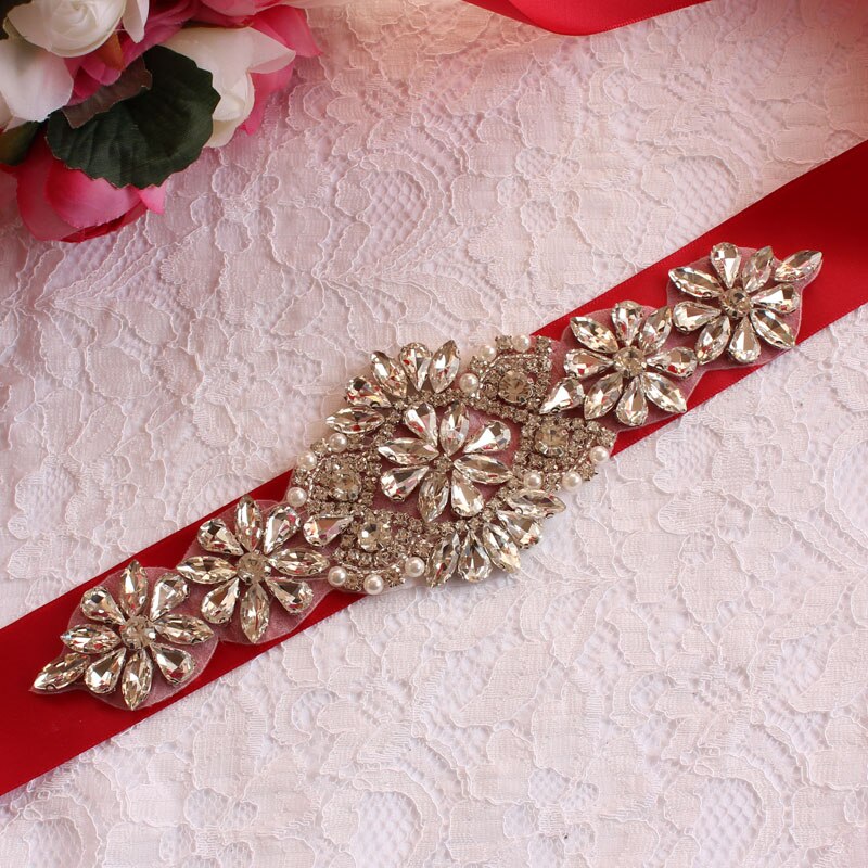 Brudekjole bælter, brude bælter, dame bælter, bryllup og vigtige lejligheder, rhinestone bælter, bryllup tilbehør