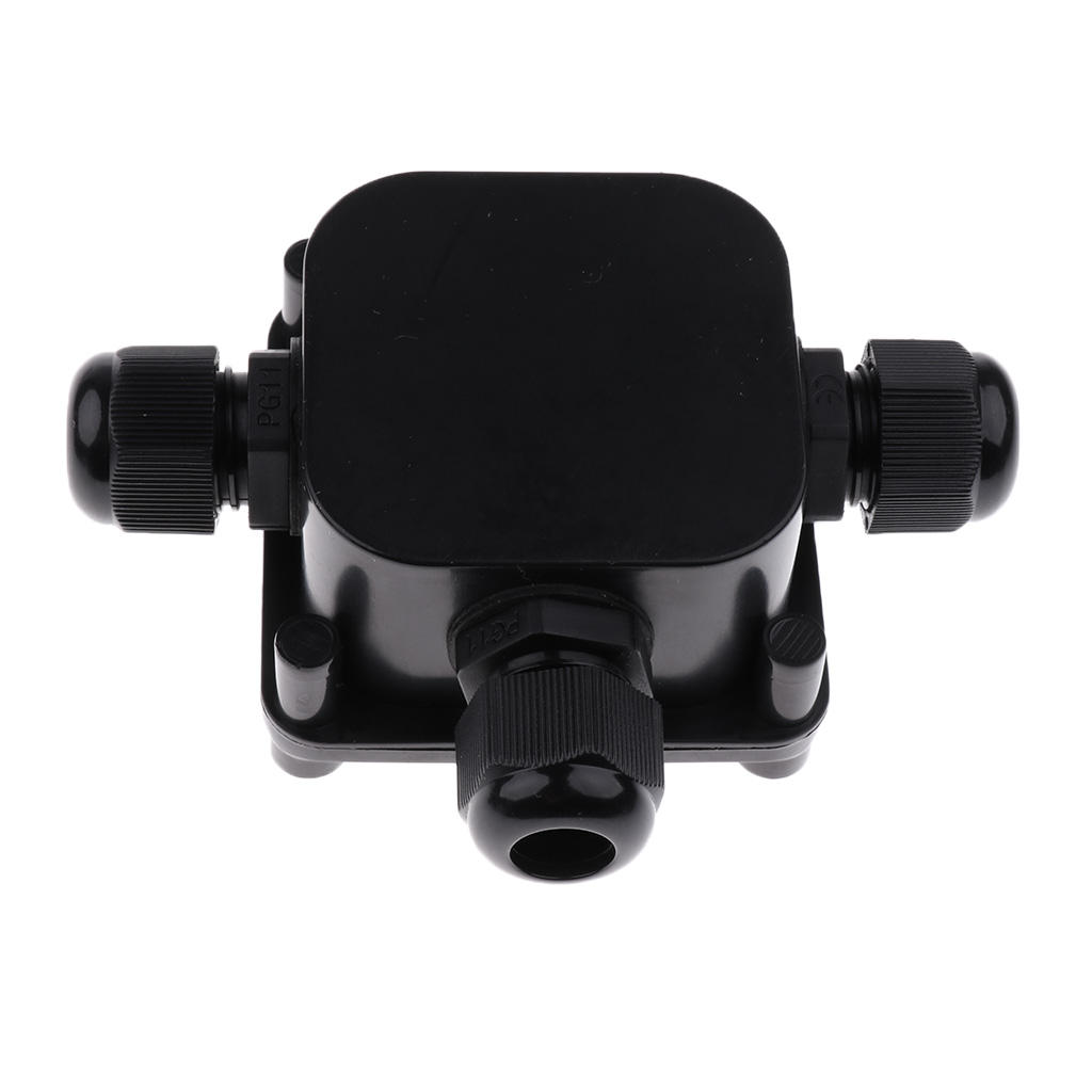 2x 3 Way IP68 Waterproof Electrical Wire Connector Junction Box