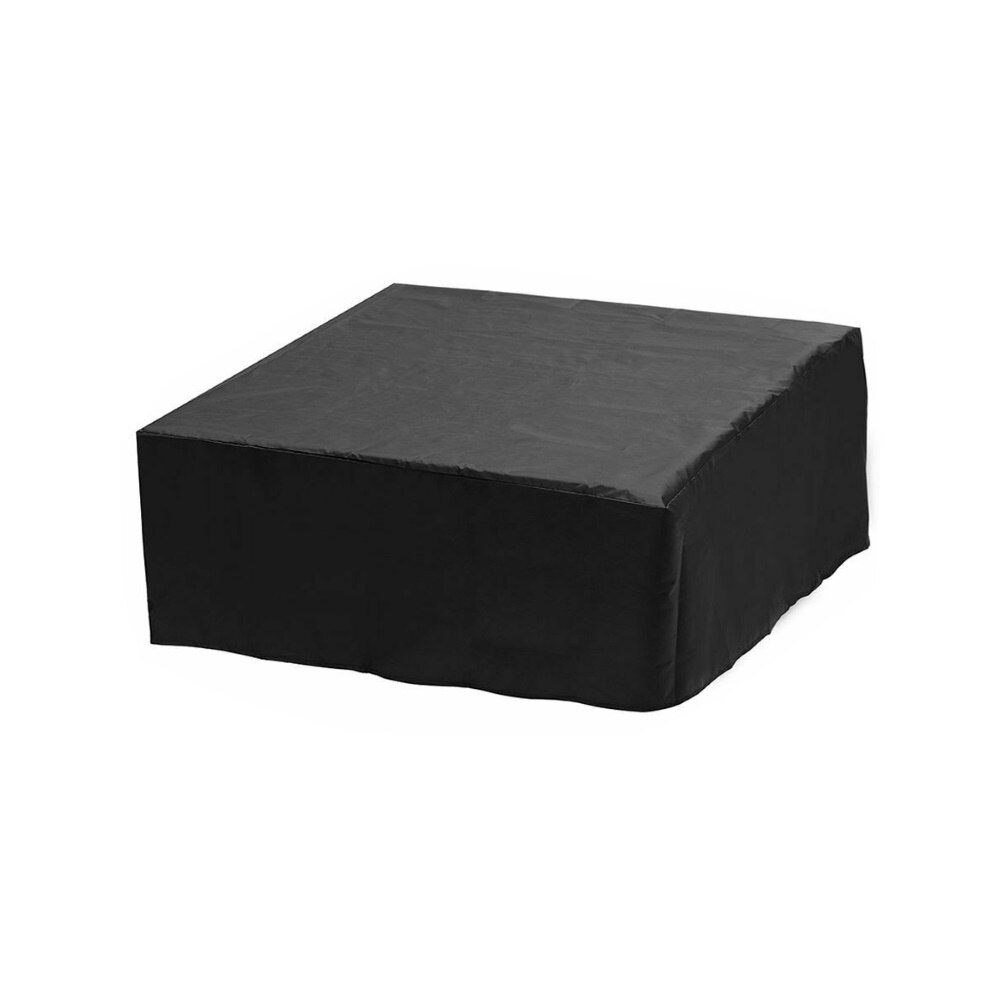 Vattentät dammtät utomhus trädgårdsstol bord badkar spa dammskydd oxford tyg fallande löv skydd skydd fodral: Svart / 200 x 200 x 85cm