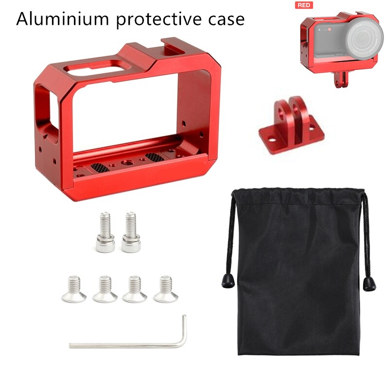Funda carcasa subacuática TELESIN 45M, funda protectora resistente al agua para Insta360 ONE R 360 Edition, accesorios para cámara: Red