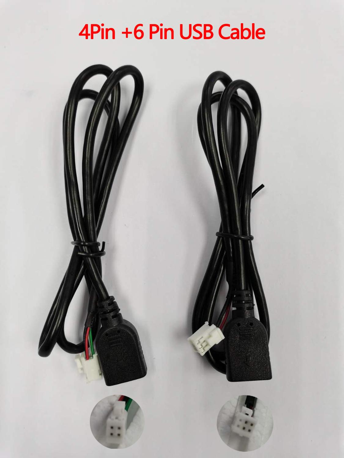 XYlink Microphone USB GPS Rear View Camera RCA Output AUX SIM Card Slot Radio Converter 4G Power Cable For Car Navigation stereo: 4Pin  6Pin usb