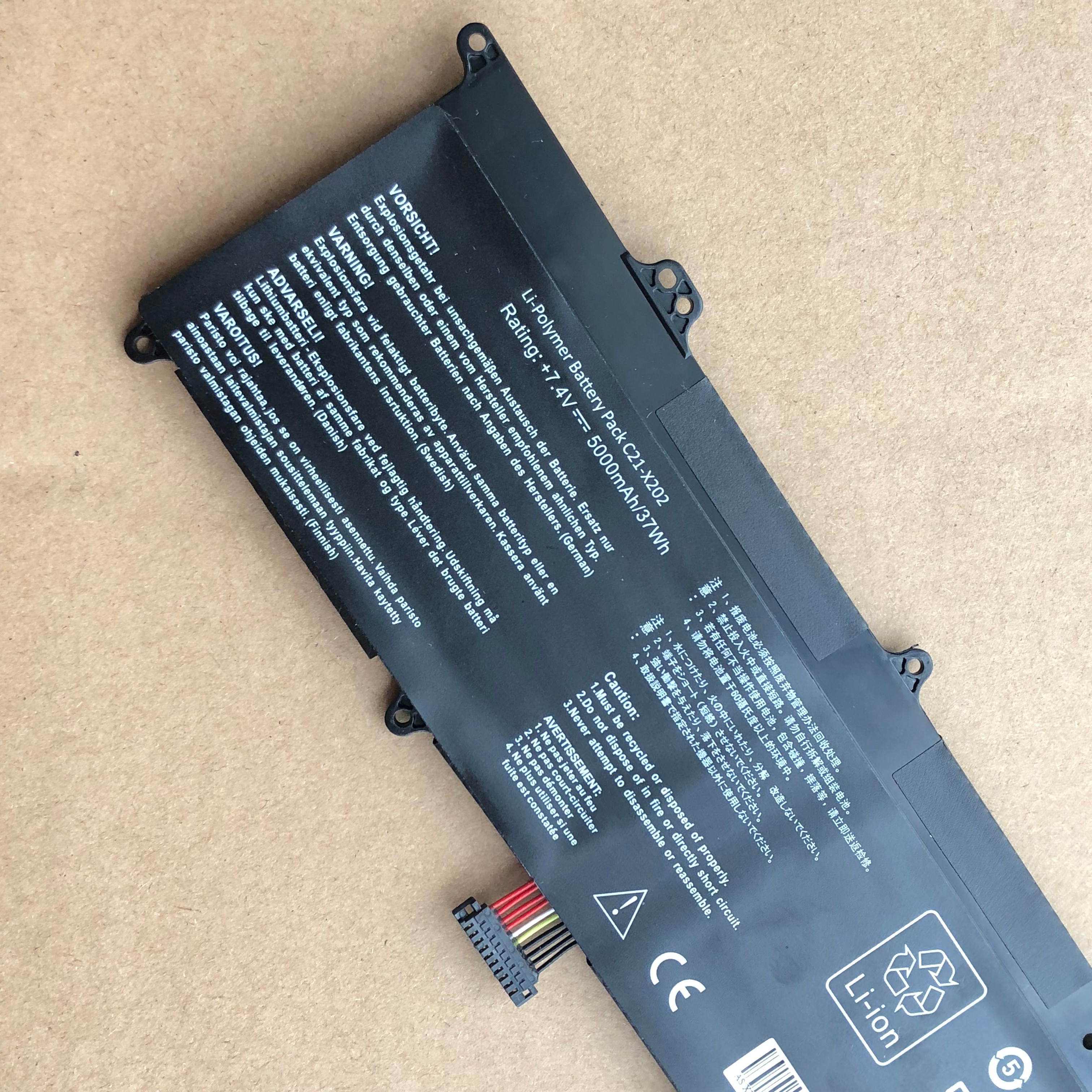 C21-X202 Laptop Battery for ASUS VivoBook S200 S200E X201 X201E X202 X202E S200E-CT209H S200E-CT182H S200E-CT1 7.4V