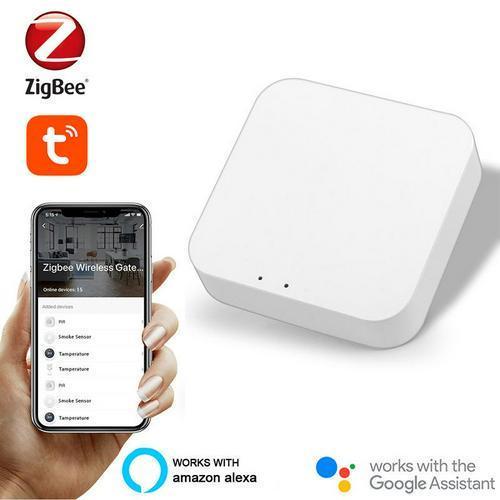 Tuya zigbee gateway hub mit temperatur- und feuchtigkeitssensor, lcd-display und alexa-/google home-unterstützung für smart-home-systeme: Tor