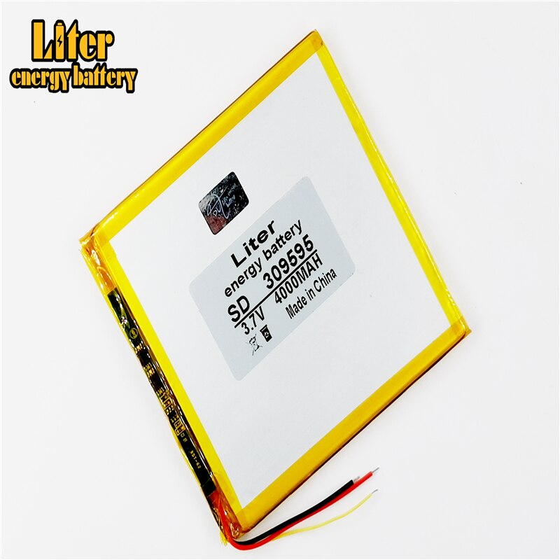 3 Lijn Li-Ion Batterij Voor Tablet Pc 7 Inch 8 Inch 9Inch Tablet Batterij Innerlijke 309595 4000Mah