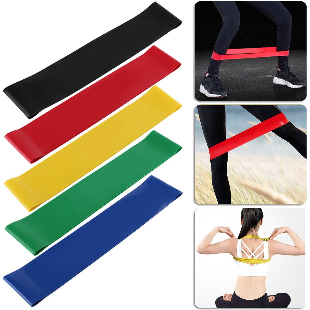 1pc Yoga Resistance Band Gym Exercise Loop Band Fitness Loop Stretch Band Gym Equipment Training Exercise Latex Band