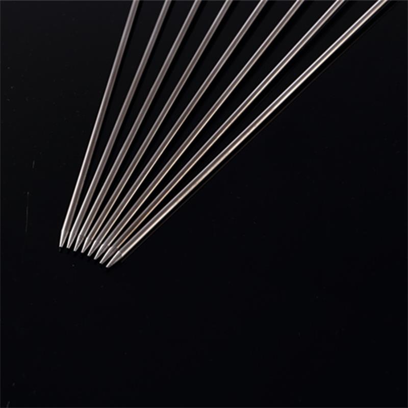 Rvs Barbecue Spies Bbq Kebab Stick Grill Naald Houten Handvat Kerst Bbq Party Naalden Tool Set 43Cm 16inch