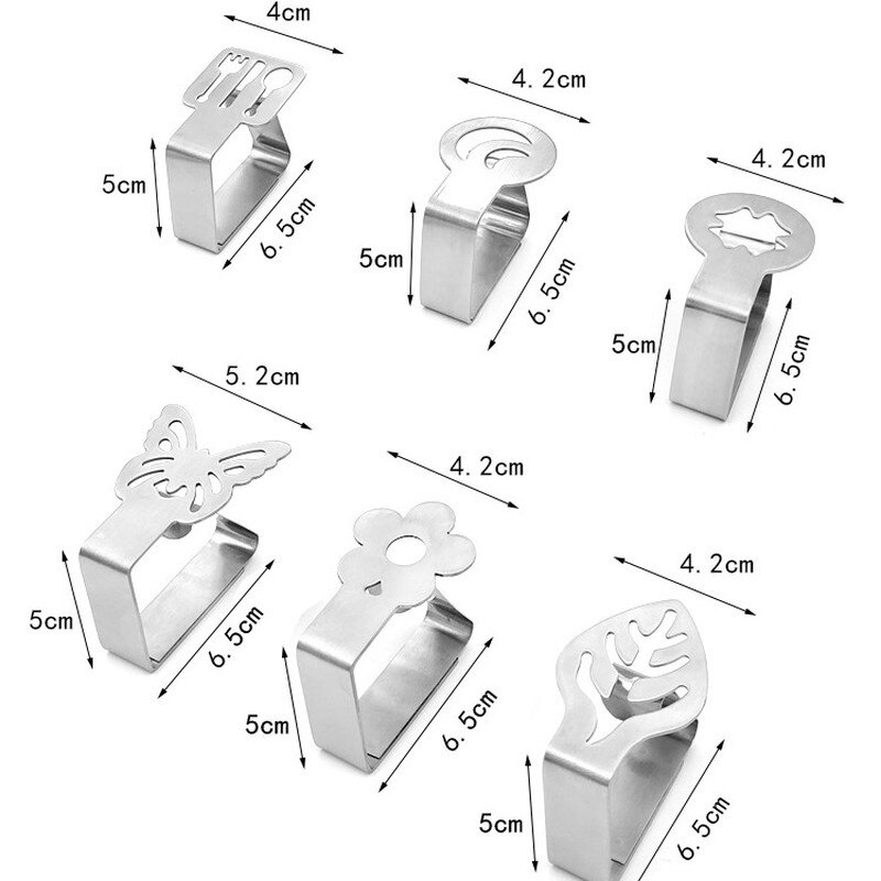 4Pcs Rvs Tafelkleed Clip Restaurant Ronde Tafelkleed Klemmen Wedding Party Home Kleding Bed Linnen Beveiligen Clip